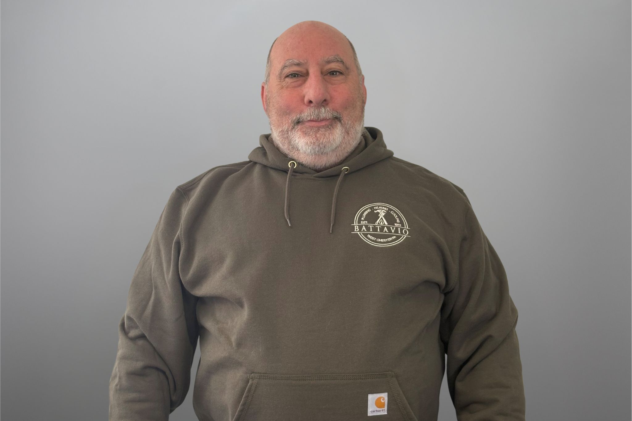 Battavio Plumbing Heating and Cooling Technician performing HVAC services, ensuring efficient cooling system maintenance and repairs in Chester County, PA