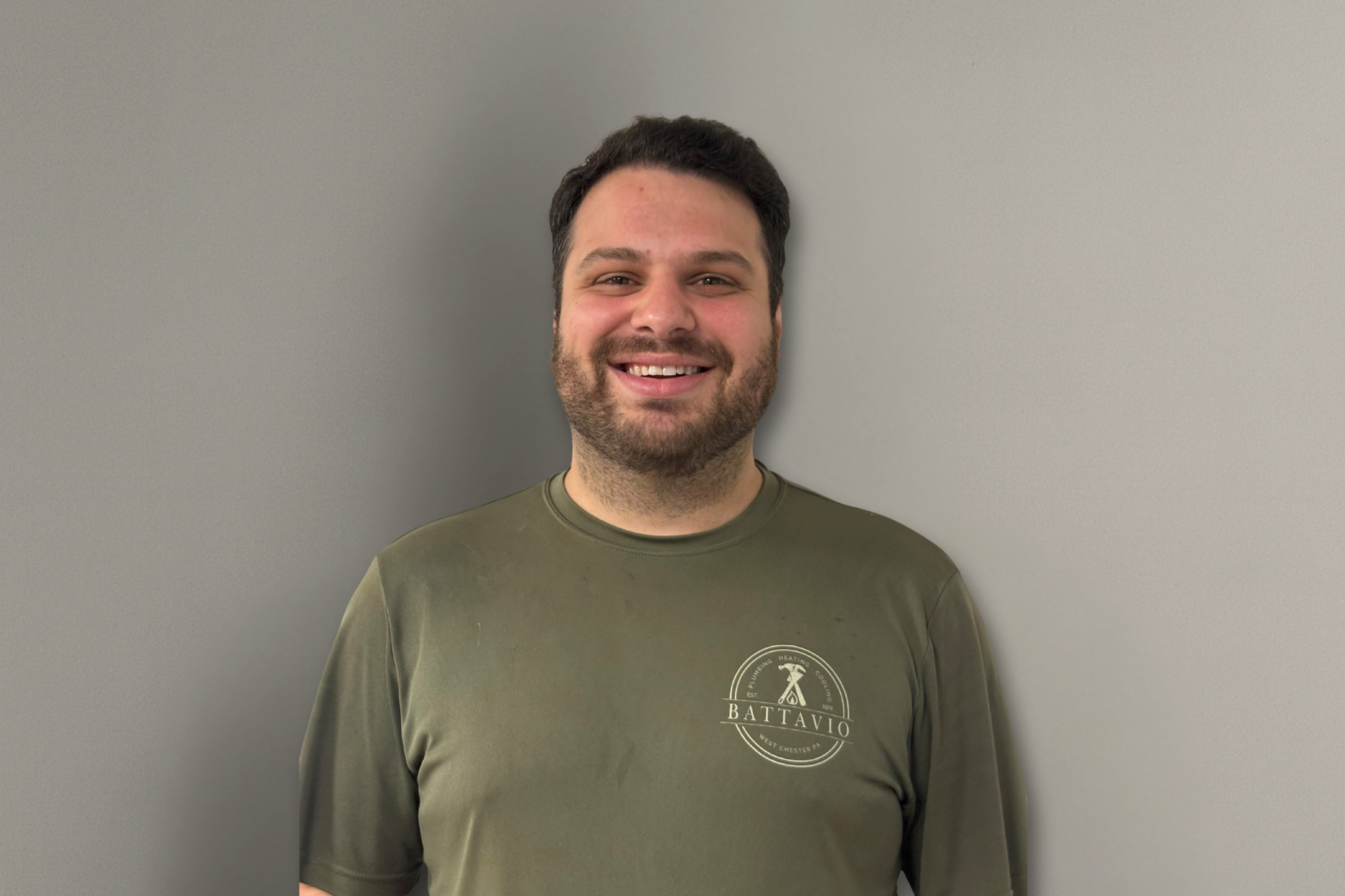 Battavio Plumbing Heating and Cooling Technician performing HVAC services, ensuring efficient cooling system maintenance and repairs in Chester County, PA