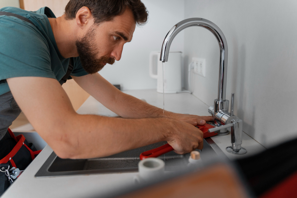 Leaky water heater needing water heater services and repair during winter